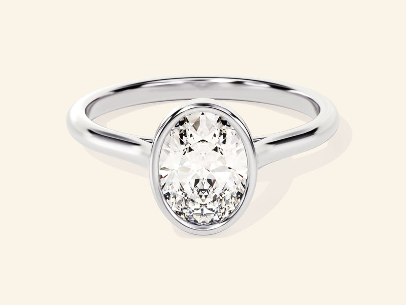 Bezel Oval Engagement Ring