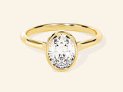 Bezel Oval Engagement Ring
