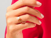 Bezel Oval Engagement Ring