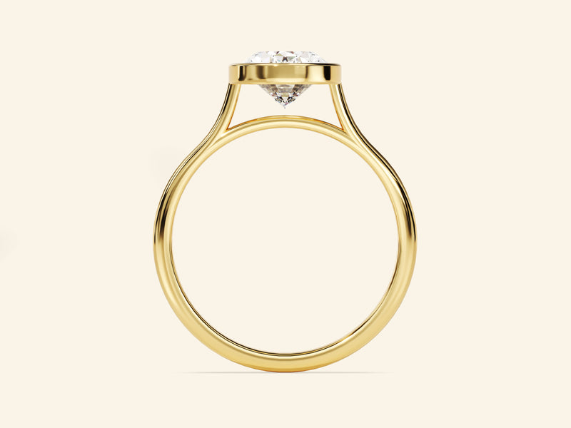 Bezel Oval Engagement Ring