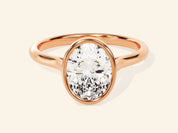 Bezel Oval Engagement Ring