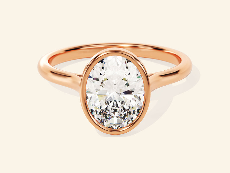 Bezel Oval Engagement Ring