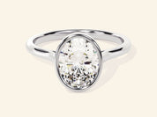Bezel Oval Engagement Ring