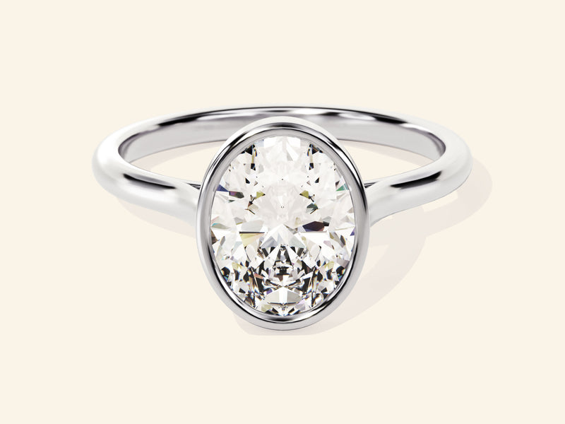 Bezel Oval Engagement Ring