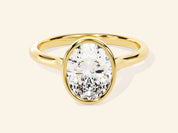 Bezel Oval Engagement Ring