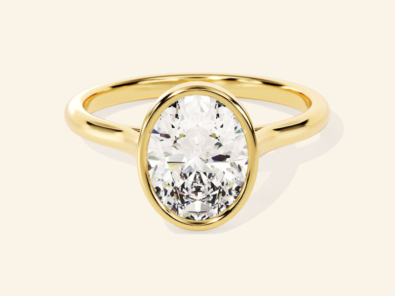 Bezel Oval Engagement Ring