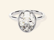 Bezel Oval Engagement Ring