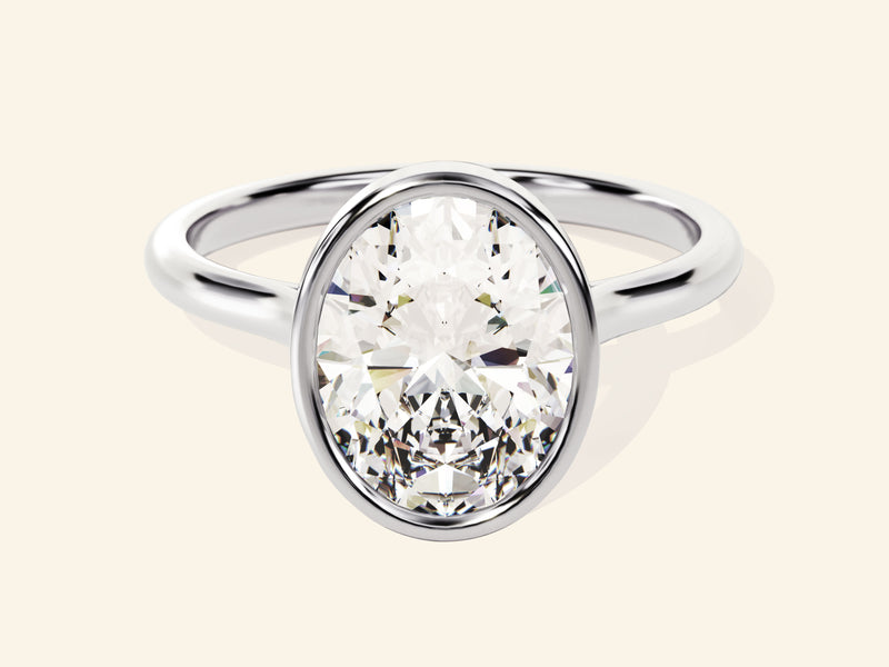 Bezel Oval Engagement Ring