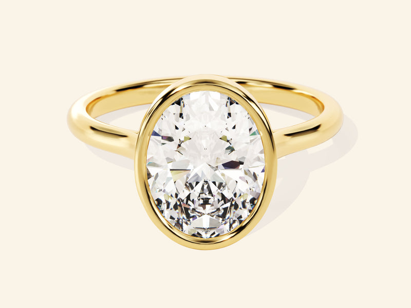 Bezel Oval Engagement Ring