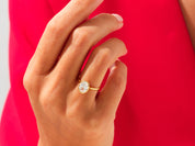 Bezel Oval Engagement Ring