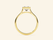 Bezel Princess Engagement Ring