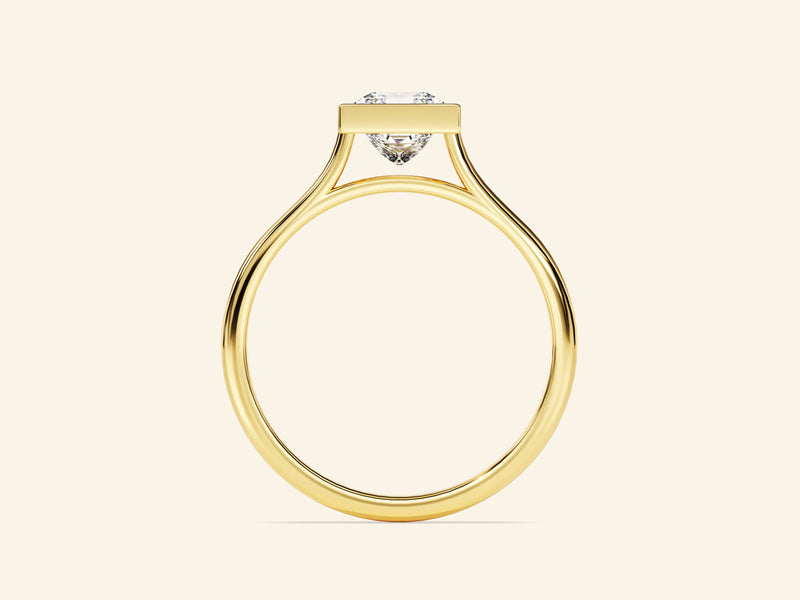 Bezel Princess Engagement Ring
