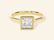 Bezel Princess Engagement Ring