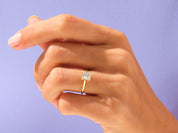 Bezel Princess Engagement Ring