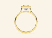 Bezel Princess Engagement Ring