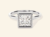 Bezel Princess Engagement Ring