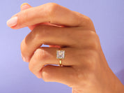Bezel Princess Engagement Ring
