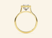 Bezel Princess Engagement Ring