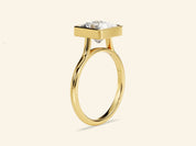 Bezel Princess Engagement Ring