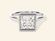 Bezel Princess Engagement Ring