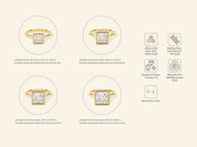 Bezel Princess Engagement Ring