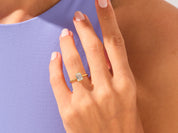 Bezel Emerald Engagement Ring