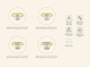 Bezel Emerald Engagement Ring