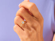 Bezel Cushion Engagement Ring