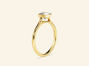Bezel Cushion Engagement Ring