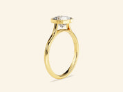Bezel Cushion Engagement Ring