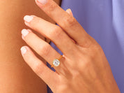 Bezel Cushion Engagement Ring