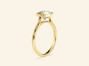 Bezel Cushion Engagement Ring