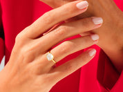 Bezel Cushion Engagement Ring