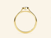 Bezel Pear Engagement Ring