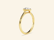 Bezel Pear Engagement Ring
