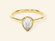 Bezel Pear Engagement Ring