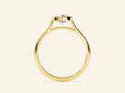 Bezel Pear Engagement Ring