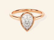 Bezel Pear Engagement Ring