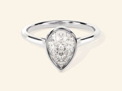 Bezel Pear Engagement Ring