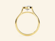 Bezel Pear Engagement Ring