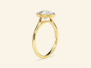 Bezel Pear Engagement Ring