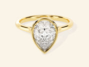 Bezel Pear Engagement Ring