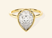 Bezel Pear Engagement Ring