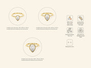 Bezel Pear Engagement Ring