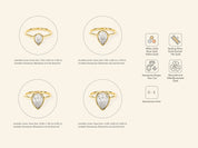 Bezel Pear Engagement Ring