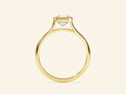 Bezel Asscher Engagement Ring