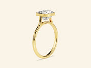 Bezel Asscher Engagement Ring