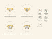 Bezel Asscher Engagement Ring