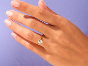 Bezel Heart Engagement Ring