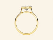 Bezel Heart Engagement Ring